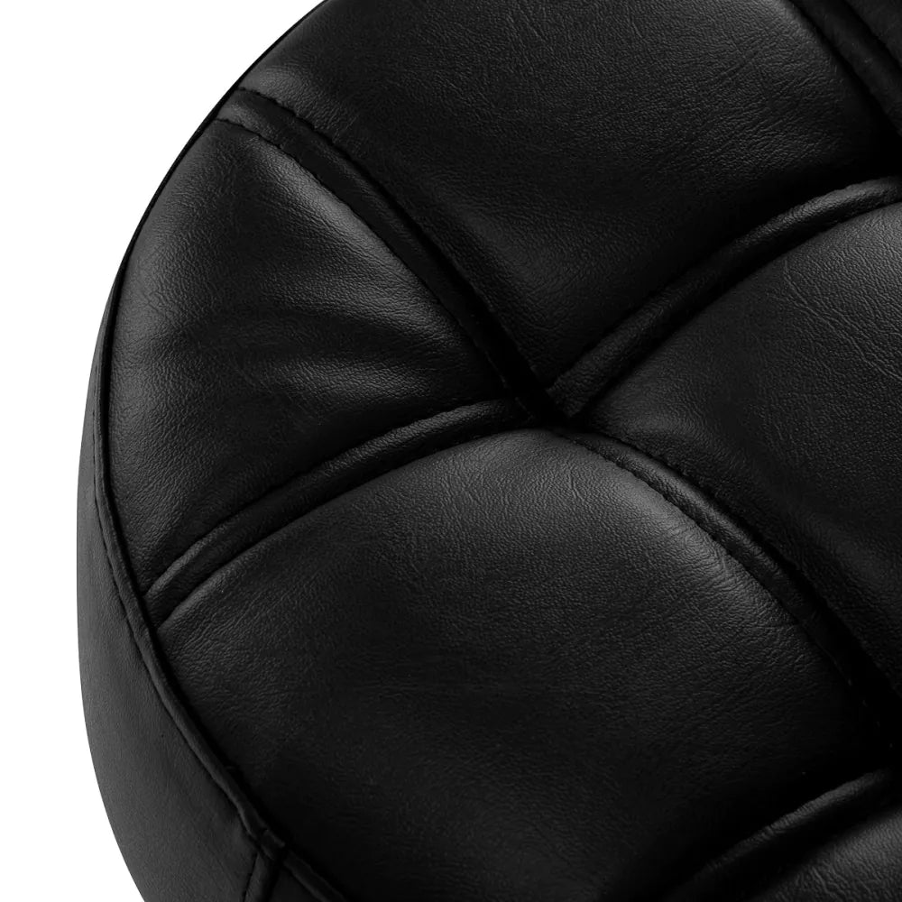 Banco de Cabeleireiro Preto e Dourado | Banco Profissional com Rodas para Salão